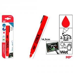 Marcador tiza líquida rojo Chalk para pizarra negra