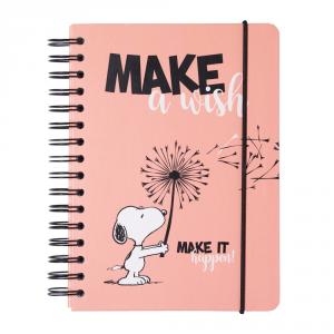 Bloc tapa forrada A5 Snoopy Lazy Days