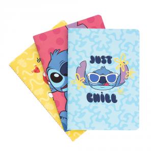 Pack 3 cuadernos A5 Disney Stitch tropical