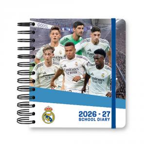 Agenda escolar 2026/2027 Real Madrid día página M 11 meses