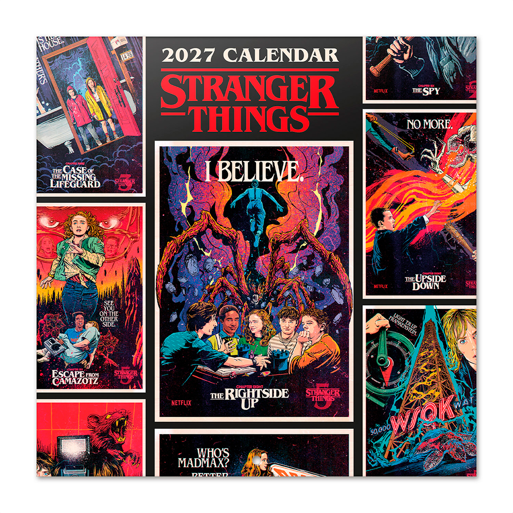 Calendario 2027 30x30cm Stranger Things