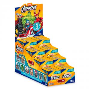 Expositor 24 pins misteriosos Marvel Los Vengadores serie 1 coleccionables Blind Pin