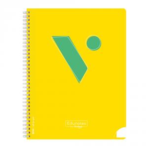 Bloc Edunotes PluS L/A4 Espiral Amarilla 80h Liso