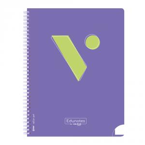 Bloc Edunotes PluS L/A4 Espiral Lila 80h Liso