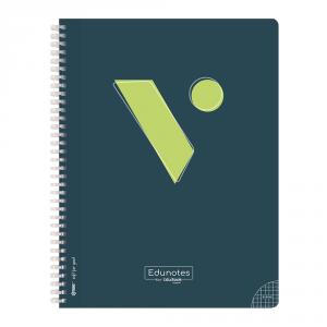 Bloc Edunotes A4 80 hojas cuadrícula 4x4 negro