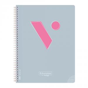 Bloc Edunotes A4 80 hojas cuadrícula 4x4 gris