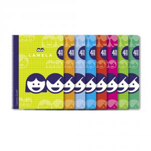 Bloc cuarto cuadrovía 4mm. 40 hojas tapa blanda colores surtidos