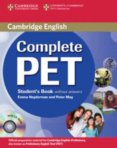 Complete PET Student s Book without answers with CD-ROM