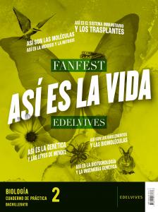 Proyecto: Fanfest 2026. Biología 2 Bachillerato. Libro del alumno PluS Cuaderno de·Bachillerato.2ºCurso