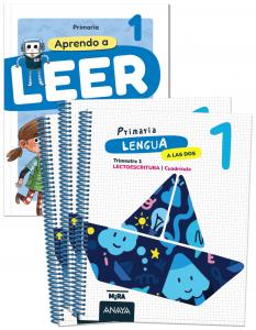 Lengua 1. A las dos. Cuadrícula. PluS Aprendo a leer con Detectives del recreo·Primaria.1er Curso·Mira