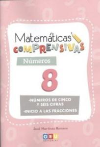 Cuaderno de Refuerzo de Matemáticas comprensivas. Números 8