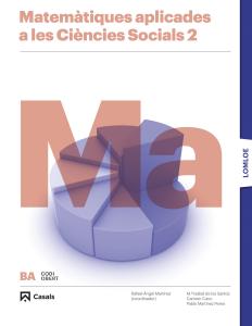 Matemàtiques 2 BA CCSS LOMLOE·Bachillerato.2ºCurso