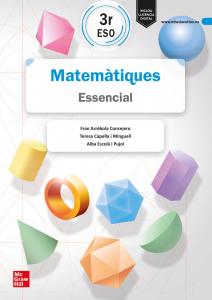 Matemàtiques 3r ESO. Essencial·E.S.O..3er Curso