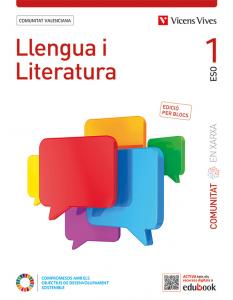 Llengua i Literatura 1 C. Valenciana(Comunitat en Xarxa). Edició per blocs·E.S.O..1er Curso